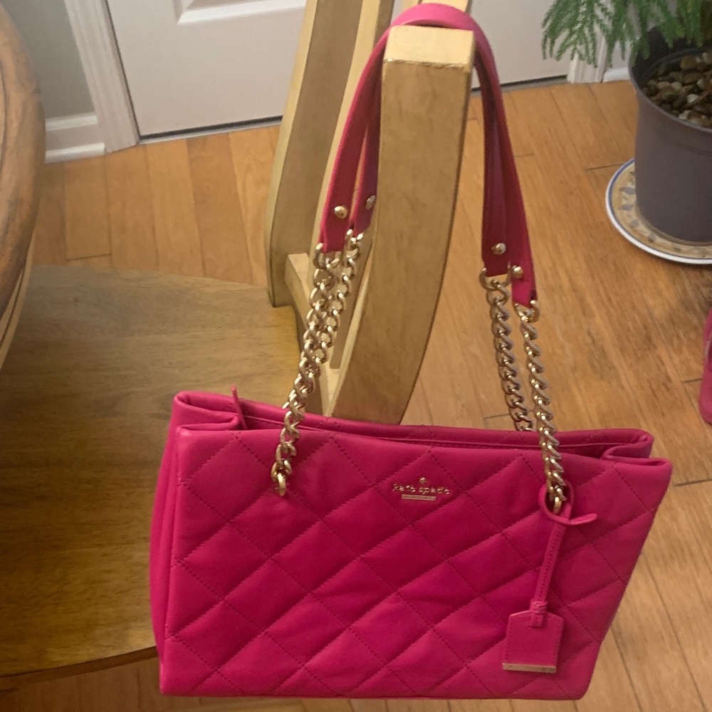 Kate Spade Pink Quilted Shoulder Bag
